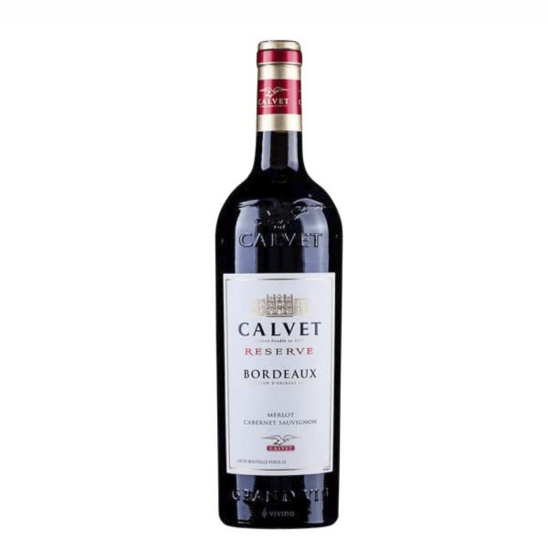 Rượu Vang Pháp Calvet Reserva Bordeaux Merlot Cabernet Sauvignon