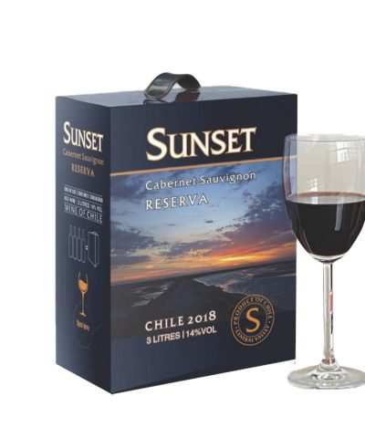 Rượu Vang Bịch Chile Sunset Reserva Cabernet Sauvignon 3 lít